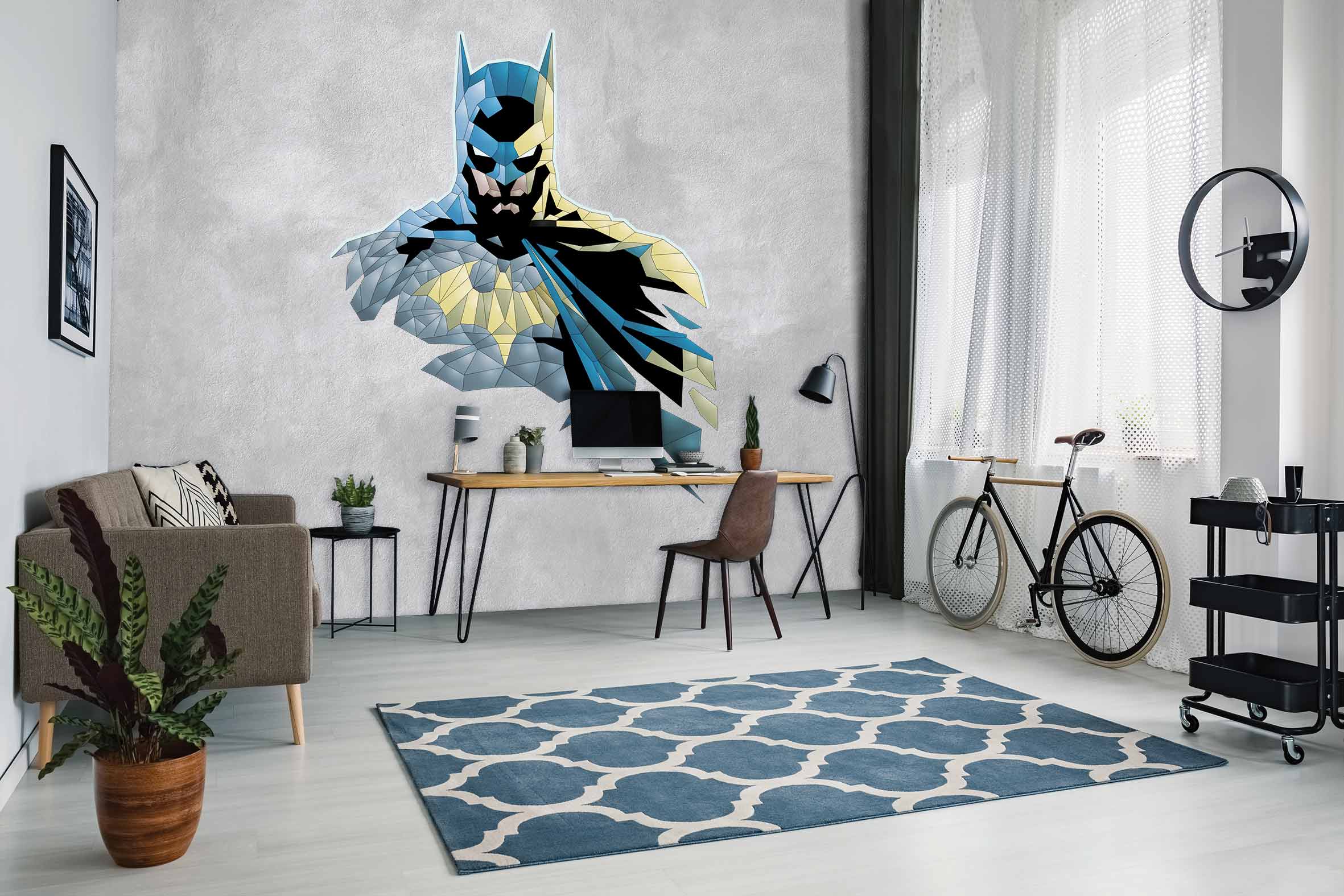 BATMAN ON THE WALLPAPER - Déco Wallpaper